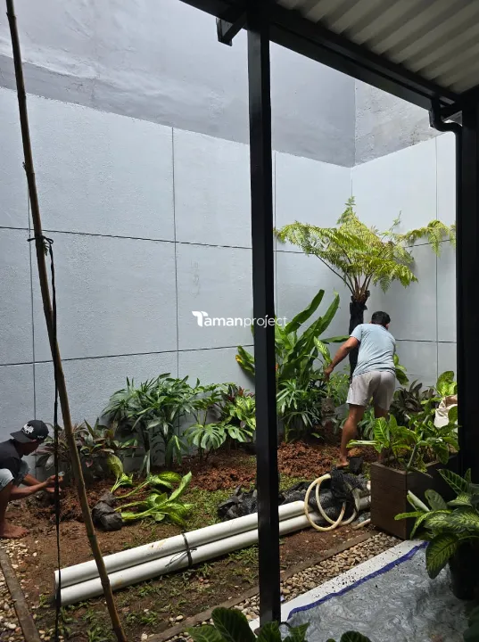 taman kering, zen garden, tropical garden, taman minimalis, bsd, tangerang